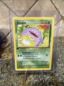 Pokemon Card - Koffing Smogon German 1st Edition Base Set 51/102 Common - Image 1
