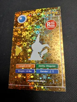2024 POKEMON POKEDEX BLACK Card #778 Mimikyu Peru Edition US Seller - Image 2