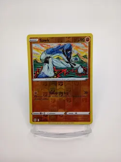 Sawk 081/172 Brilliant Stars Reverse Holo Common Pokemon Card - Image 1