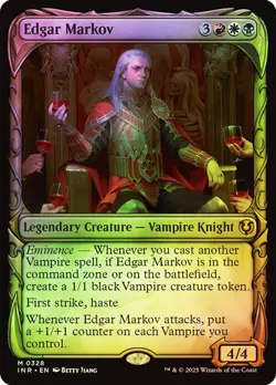 Magic The Gathering MTG EDGAR MARKOV SHOWCASE FOIL Innistrad Remastered NM - Image 1
