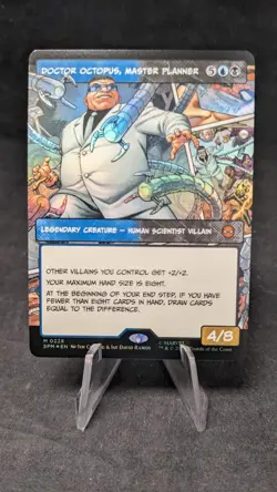 Doctor Octopus, Master Planner (Borderless ) FOIL - MTG Magic Spiderman -Crimped - Image 1