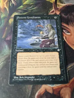 Demonic Consultation Ice Age Regular MTG MP - Image 2