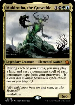 MTG Muldrotha, the Gravetide Normal NM Foundations Magic 243 - Image 1