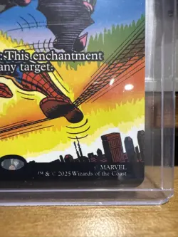 MTG Marvel Goblin Bombardment Showcase John Romita Sr. Spider-Man Mythic In Hand - Image 3