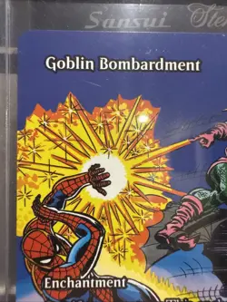MTG Marvel Goblin Bombardment Showcase John Romita Sr. Spider-Man Mythic In Hand - Image 5