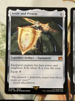 Final Fantasy Artifact Lot of 7 - Genji Glove, Aettir and Priwen (Regular) - NM - Image 2