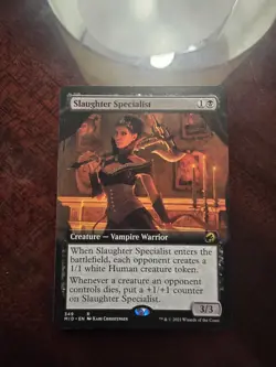 Slaughter Specialist Extended Art Innistrad: Midnight Hunt Regular MTG NM Magic - Image 1