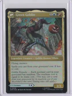 NORMAN OSBORN / GREEN GOBLIN MTG Spider-man (Foil) Mythic Card - Image 1
