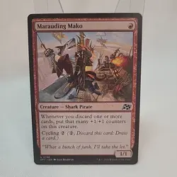 Marauding Mako MTG DFT Non Foil Regular NM Near Mint Fast Shipping From Canada - Image 1