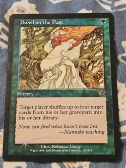 Dwell on the Past FOIL #124 Torment TOR Magic MTG MP - Image 2