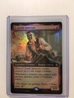 MTG J. Jonah Jameson (Extended Art Foil) Rare Spider-Man Magic the Gathering - Image 3