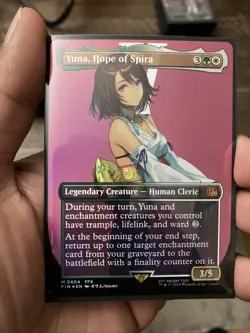 Yuna, Hope of Spira (Borderless) Final Fantasy Foil - Image 1