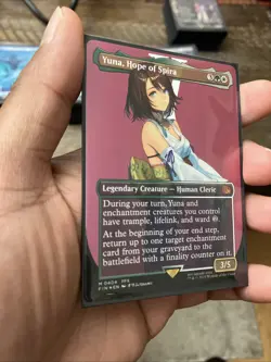 Yuna, Hope of Spira (Borderless) Final Fantasy Foil - Image 2