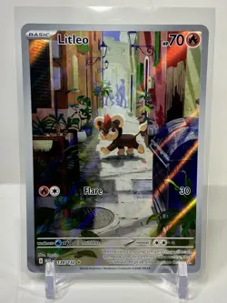 Litleo IR ILLUSTRATION RARE 139/132 Mega Evolution English Pokemon TCG NM - Image 1