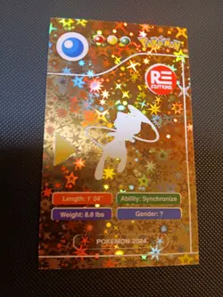 Pokemon Mew Gold Star Holo Pokedex Black Edition 2024 Peru Us Seller - Image 2
