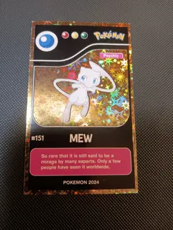 Pokemon Mew Gold Star Holo Pokedex Black Edition 2024 Peru Us Seller - Image 3