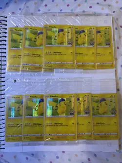 LOT OF 10 SELAED PIKACHU Pokemon GO Stamped Promo - Holo Holographic #028/078 - Image 1
