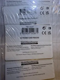 LOT OF 10 SELAED PIKACHU Pokemon GO Stamped Promo - Holo Holographic #028/078 - Image 3