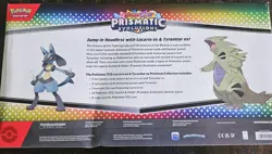 Pokemon Lucario Ex Tyranitar Ex Premium Collection Prismatic Evolutions Box NEW - Image 3