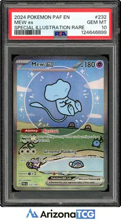 Pokemon 2024 Shiny Mew ex 232/091 SIR Paldean Fates GEM MINT PSA 10 - Image 1