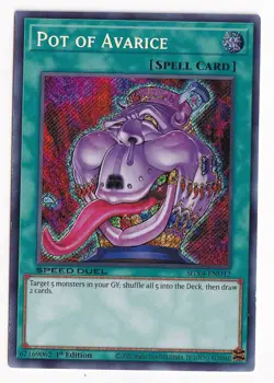 1X NM Pot of Avarice - SGX4-END12 - Secret Rare 1st Edition - Image 1