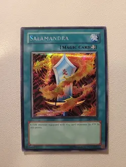 Yugioh Salamandra DDS-006 Parallel Secret Rare MP - Image 1