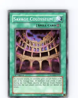 Yu-Gi-Oh TCG Savage Colosseum SOVR-EN047 1st Edition Common Card NM - Image 1