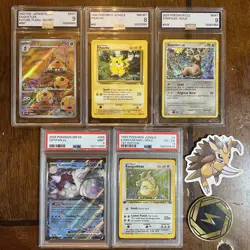 Pokemon Tcg Graded Card Lot Of 5 PSA/AGS Slabs all good condition And Vintage - Image 1