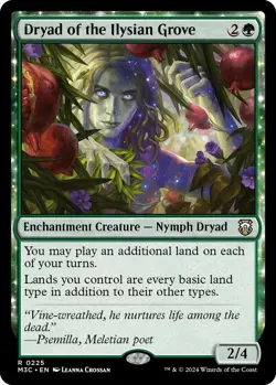 Dryad of the Ilysian Grove 225 MTG Commander M3C Rare NP - Image 1