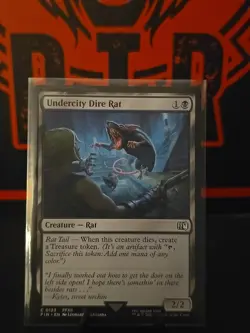 MTG - Final Fantasy: Undercity Dire Rat (0123) - Common - Near Mint - Image 1