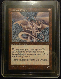Teeka's Dragon Mirage Rare Lightly Played MTG Magic - Image 1