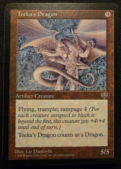 Teeka's Dragon Mirage Rare Lightly Played MTG Magic - Image 2