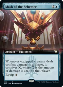 Mask of the Schemer (Extended Art) - Near Mint MTG - Image 1