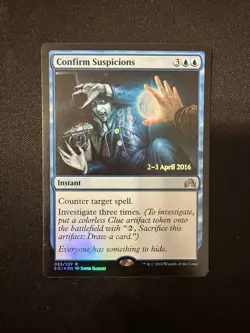 Confirm Suspicions 53 - R - Prerelease Cards - Foil - MTG - LP - Image 1