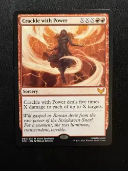 Crackle with Power 95 - M - Strixhaven: School of Mages - Normal - MTG - LP - Image 1