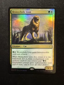 Bronzehide Lion 210 - R - Prerelease Cards - Foil - MTG - LP - Image 1
