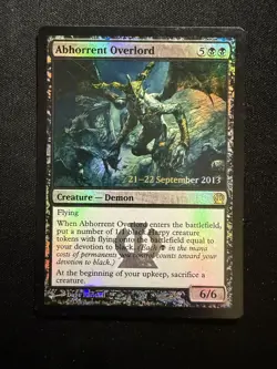 Abhorrent Overlord 75 - R - Prerelease Cards - Foil - MTG - LP - Image 1