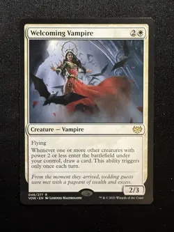 Welcoming Vampire 46 - R - Innistrad: Crimson Vow - Normal - MTG - LP - Image 1