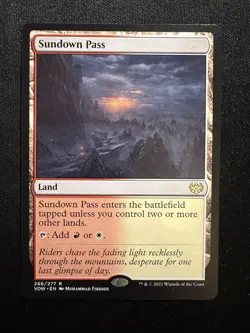 Sundown Pass 266 - R - Innistrad: Crimson Vow - Normal - MTG - LP - Image 1