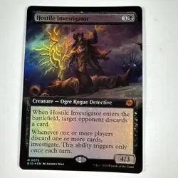 MTG - Hostile Investigator - [Foil] Extended Art OTJ BIG #75 Mythic NM - Image 1