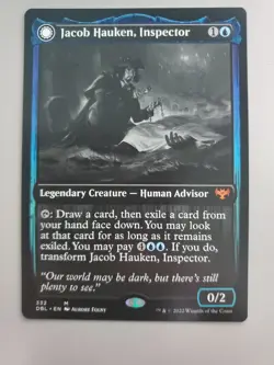 MTG Jacob Hauken, Inspector/Hauken's Insight Double Feature 332 Regular Mythic - Image 1