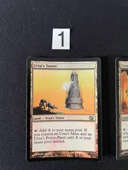 MtG Urza's Mine Urza's Tower Urza's Power Plant 8th Edition Foil LP/MP - Image 3