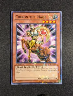 Yugioh - Chiron the Mage BP02-EN034 1st Edition Mosaic Rare NM - Image 1
