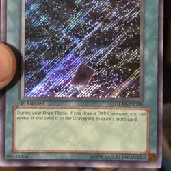 Veil of Darkness GLAS-EN088 Secret Rare Foil Bleed Yugioh 1st Edition Near Mint - Image 2