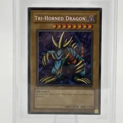 Yugioh BGS 9 Tri-Horned Dragon LOB-000 1st Edition North American Graded Card - Image 2