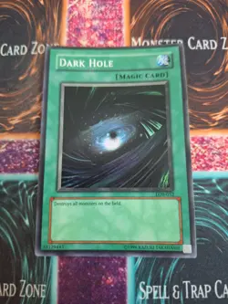Yugioh Dark Hole LOB-052 Super Rare OG Unlimited Near Mint - Image 1