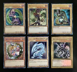 Yugioh 60 Foil Card Deck Box Lot Dark Magician Blue-Eyes Red-Eyes LCYW Konami - Image 2