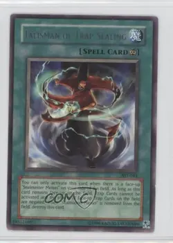 Talisman of Trap Sealing Unlimited YuGiOh Ancient Sanctuary #AST-044 2004 READ - Image 1