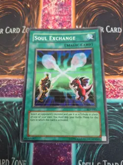 Yugioh Soul Exchange SDY-041 Super Rare Unlimited Moderately Played - Image 1