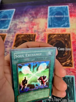 Yugioh Soul Exchange SDY-041 Super Rare Unlimited Moderately Played - Image 3